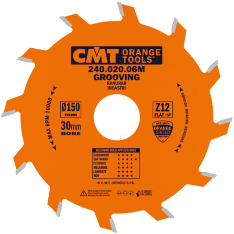 240.020.06M LAME CIRCULAIRE À RAINURER  150X2X30   Z=12   PLAN