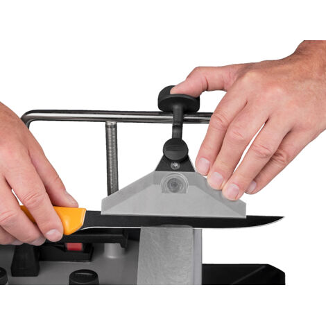 Tormek – Dispositif d'affûtage pour couteaux flexibles – Système de centrage pour affûtage symétrique – Longues mâchoires de serrage pour stabilité