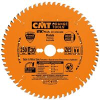 CMT – Lame de scie circulaire 250mm – Alésage 30mm – 60 dents – Pour bois dur et métal – Ultra ITK