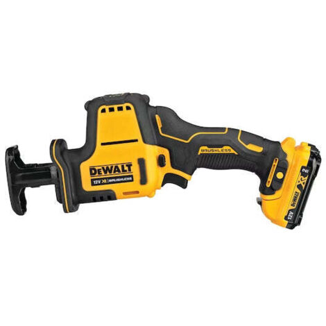 Dewalt – Scie sabre compacte sans fil 12V 2Ah – Moteur Brushless – Capacité de coupe bois 90mm – Coffret TSTAK Box II