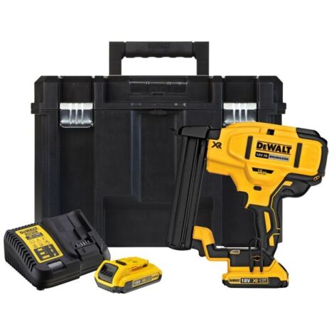 Dewalt – Cloueur agrafeuse sans fil 18V – Moteur Brushless – 2 batteries 2Ah – Longueur agrafes 12-38mm – Pour finition bois dur - DCN681D2