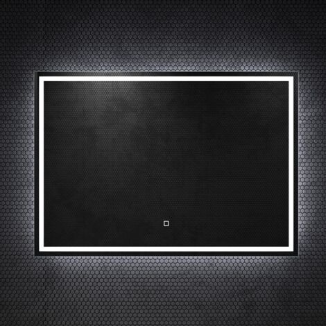 Mai & Mai Miroir de Salle de Bain avec Éclairage LED Glace Suspendu 100x60cm Anti-Buée Interrupteur Tactile Luz (1/5)