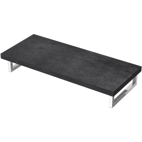 Mai & Mai Meuble sous Vasque Gris Foncé 45x120cm Plan de Travail pour Salle de Bain avec Équerres en Acier Inoxydable (1/5)