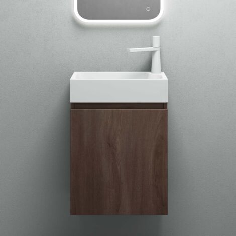 Mai & Mai – Ensemble de meubles de salle de bain avec lavabo suspendu – Dimensions 46x26x63cm – Panneau MDF mélaminé étanche – Montage facile