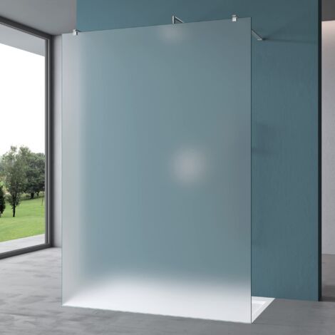 Mai & Mai 118x200cm Paroi de Douche à L'italienne Pare Douche opaque satiné verre de sécurité trempé de 10mm revêtement Nano Easy Clean Bremen2VS + BRAM3 x 2 (1/5)