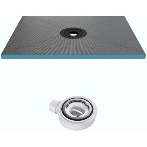 Mai & Mai Receveur de Douche à Carreler XPS 100x120cm avec Bonde Recoupable sur Mesure pour Douche