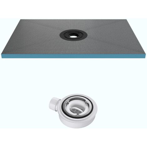 Mai & Mai Receveur de Douche à Carreler XPS 90x100cm avec Bonde Recoupable sur Mesure pour Douche