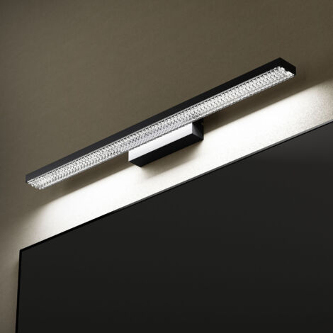 Mai & Mai Lampe Miroir LED 6000K pour Salle de Bain Murale Lumiere Intérieur 60cm Noir Desgin Leuchtschein (1/5)