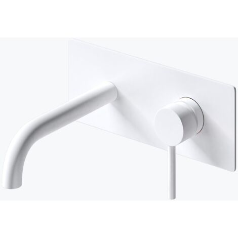 Mai & Mai Robinet Salle de Bain Encastré Mitigeur Blanc en Laiton Robinet pour Lavabo Vasque W112 (1/5)