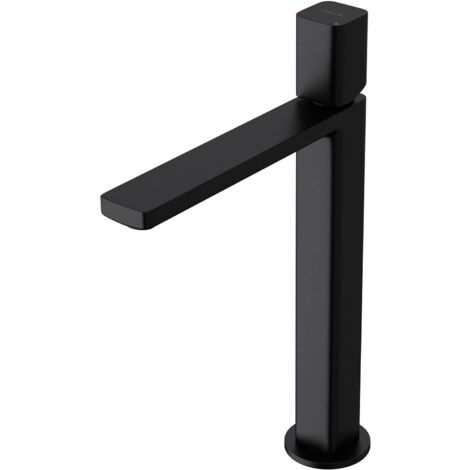 Mai & Mai Robinet de Salle de Bain Mitigeur Noir Mat en Laiton Robinet pour Lavabo Vasque Hauteur de 30,9cm (1/5)