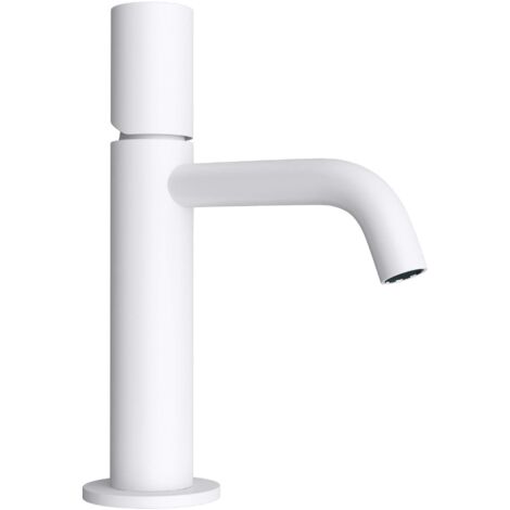 Mai & Mai Robinet Salle de Bain Mitigeur Blanc Mat en Laiton Robinet pour Lavabo Vasque WAO-7701 (1/5)