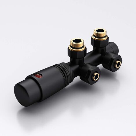 Mai & Mai Tête de Robinet Thermostatique Noir pour un Chauffage à Eau Chaude Contrôleur de Température 6 ° - 28 ° (1/5)