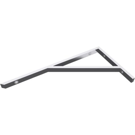 Mai & Mai Équerre de Fixation en Inox 1 Pièce Support pour Étagère Mural Robuste WH2 45cm (1/5)