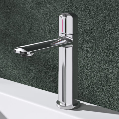 Mai & Mai Robinet Salle de Bain Mitigeur en Laiton pour Lavabo Eau Chaude et Froide Disponible Design WAO1190 Chromé (1/5)