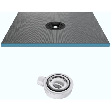 Mai & Mai Receveur de Douche à Carreler XPS 90x120cm avec Bonde Recoupable sur Mesure pour Douche