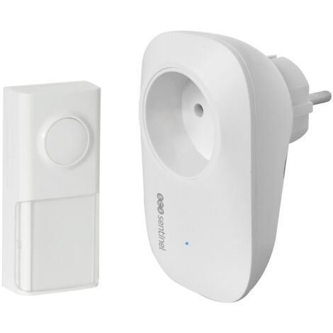 SCS Sentinel - Timbre inalámbrico y sin pilas enchufable, EcoBell 100 Plug