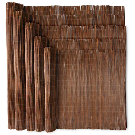 Wadan 1m x 4m Willow Bulrush Natural Garden Fence Panel Screening Roll Privacy Border Wind & Sun Protection