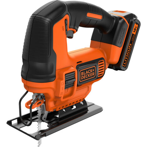 BLACK+DECKER BDCJS18 Pendelhub Stichsäge kabellos 18V mit 1x Akku, Ladegerät