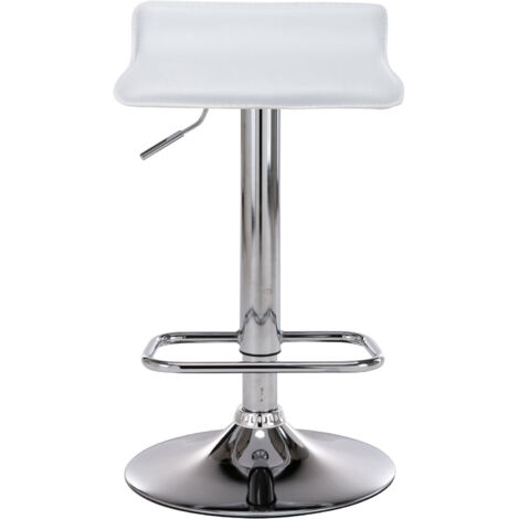 Lot de 2 Tabourets de bar Dyn en similicuir Blanc (1/6)