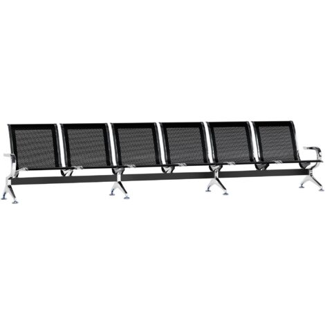 Banc D'Attente 2 Places Avec Table Et Coussin PU - Acier - Pour Salle D'Attente, Bureau, Aéroport (Vert)