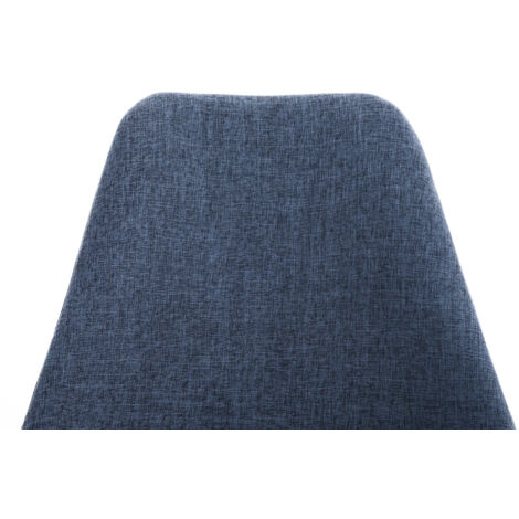 Chaise Pegleg Tissu pieds carré Bleu Blanc (1/5)
