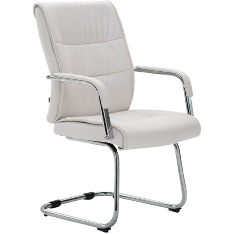 Chaise oscillante Sievert en similicuir Blanc (1/5)