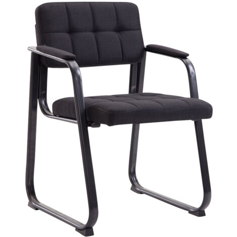 Chaise Visiteur Canada B Tissu Noir (1/4)