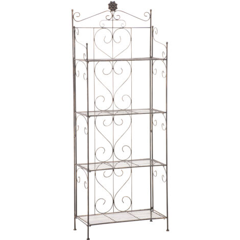 Etagère de rangement pliable Lenja avec 4 niveaux Bronze