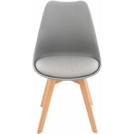 Chaise de salle à manger / cuisine Linares Gris Plastique