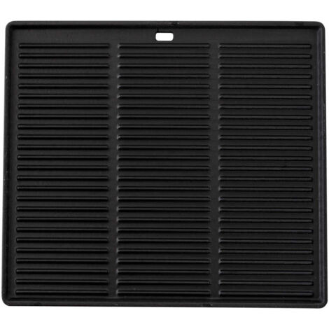 CLP – Grille de barbecue réversible 45,5 x 35 cm – Surface rayée et lisse – Distribution de chaleur uniforme – Épaisseur 1,5 cm