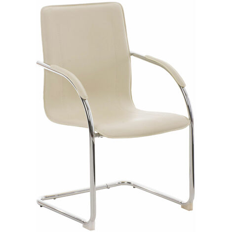 Chaise de visiteur submergée de résistante assise de différentes couleurs colore : Crème (1/5)