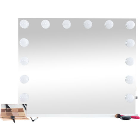 Miroir Led de Maquillage Palmdale Lumière réglable Port USB Et Pied  amovible