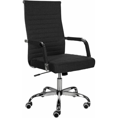 Chaise de Bureau Assise Haute, 64L x 60l x 104-124H cm, Repos-pied