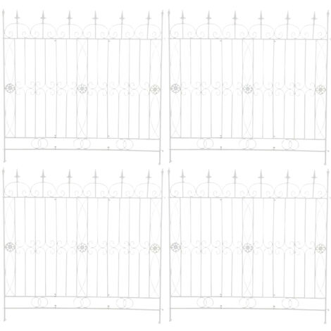 Lot de 4 Treillis de jardin Mangold Blanc (1/5)