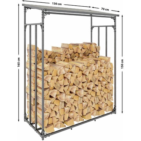 Abris-bois extérieur pour améliorer la qualité du bois de chauffage