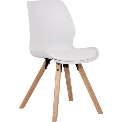 Chaise de salle a manger Luna Blanc Plastique (1/5)