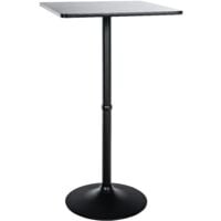 Mange debout / Table haute carrée 60x60 cm Noir / Noir