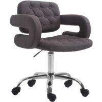Chaise de travail Dublin tissu Gris foncé