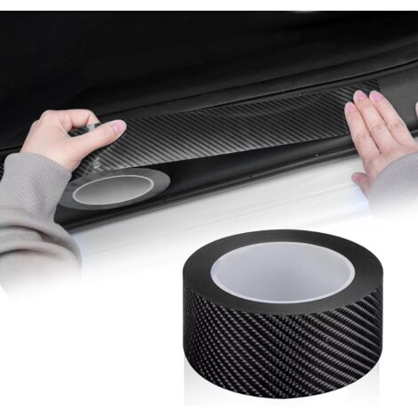 x verbesserter Einstiegsleistenschutz fürs Auto, 3D-Streifen/selbstklebende Schutzfolie für die Einstiegsleisten fürs Auto/Stoßstange vorne und hinten/Schwellenschutz (1/5)
