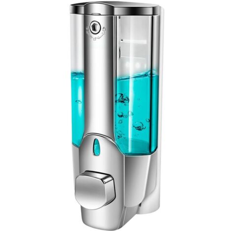 350 ml wandmontierter Badeseifen-Shampoo-Spender mit Schloss für Badezimmer (1/5)