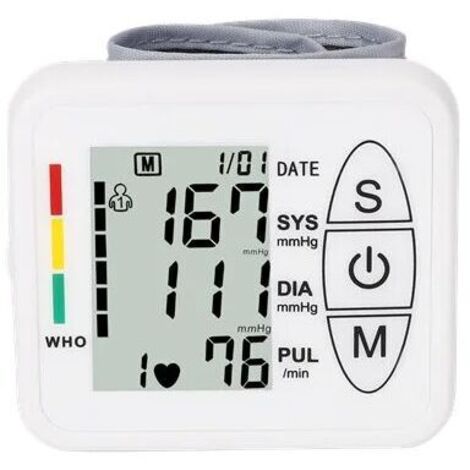 Professionelles elektronisches Oberarm-Blutdruckmessgerät, intelligentes und genaues Manschetten-Blutdruckmessgerät, automatische Erkennung von Bluthochdruck, Arrhythmie, Puls, verstellbare Manschette