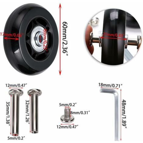 2 Stück Blinkende Ersatzräder 120mm 10 Stück Warnaufkleber Leise 2 Stück Blinkende Ersatzräder 120mm 10 Stück Warnaufkleber Leise