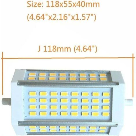R7S LED 118 mm 30 W dimmbare Tageslichtlampe, 6000 K AC 220 V, 3000 lm ...