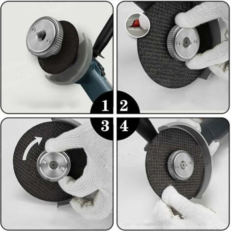Produktbild von Schnellspannmutter SDS Clic M14, Für Alle Winkelschleifer Von AEG, Black & Decker, Dewalt, Flex, Hitachi, Metabo, Makita Etc. (1x Spannmutter