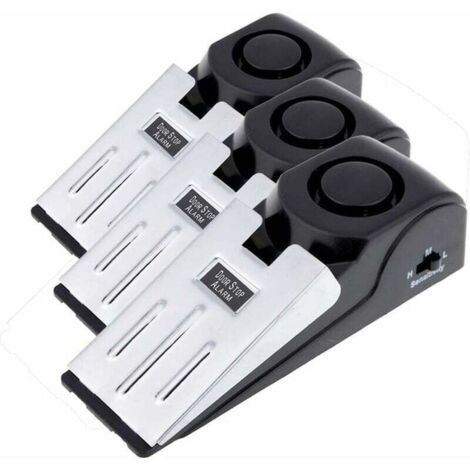 3er-Pack Sicherheitskeil-Türstopper, Alarm-Stoppblock, Sicherheitsalarm für Reisen, Zuhause, 120 dB (3er-Pack) MS-M68 (1/5)