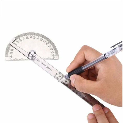 Universal-Winkelmesser Aus Edelstahl – Präzise Messung Von 0 Bis 180 Grad