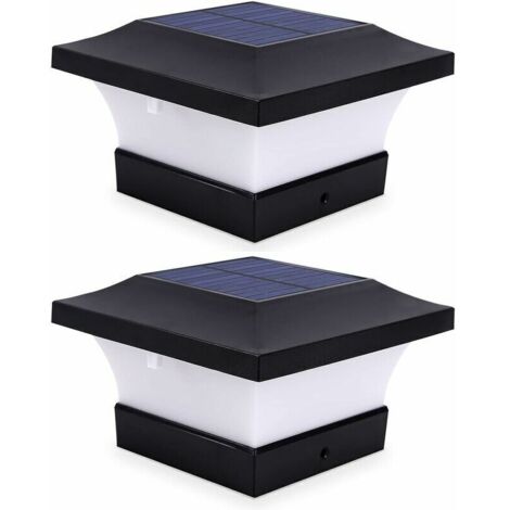 JackyLED Solar-Pfostenleuchten – 4er Set Mit RGB-Beleuchtung Für Garten & Weg