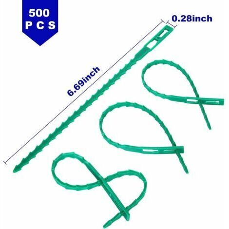 120 Pflanzenbinder Grün - Verstellbare Haltebänder Für Garten, Ranken, Tomaten, Kabel