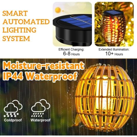 Solar Laternen Für Draußen – Hängende Gartendeko Solarlaterne, IP65 Wasserdicht, Für Terrasse, Rasen & Balkon