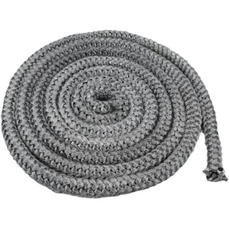 Meter 10 mm geflochtene Dichtung für Einsatz und Ofen, Fiberglas-Dichtung, Ersatz, Kamineinsatzdichtung für Holzofen, Kamin, Wärme (1/5)